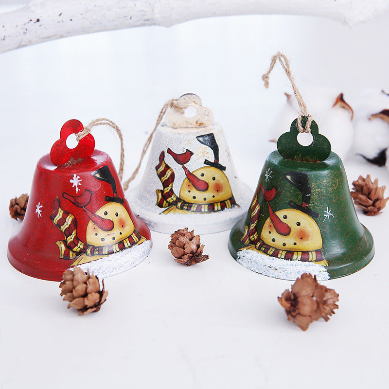 3pcs Christmas Bell Decor Bells Bell Hanging Decor Door Hanging Elder Christmas Tree