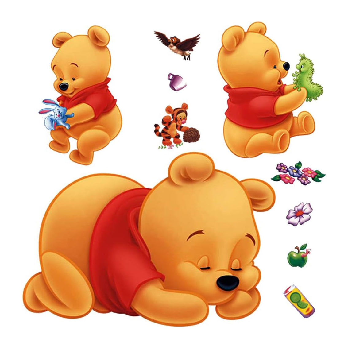 Winnie The Pooh Wall Decals for Baby Nursery Decor