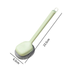 2PCS Dish Brush Dish Scrubber Multifuction Household Dishwashing Brush with Handle for Sink Pots Counter Utensils Countertop