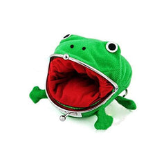 Anime Plush Frog Coin Bag Funny Headset Wallet Key Credit Card Holder Purse Cosplay Cartoon Anime Toy