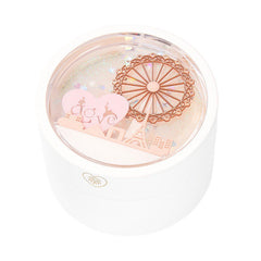 Luxurious Ferris Wheel Sand Art Jewelry Box with Sensor-Activated Ring Light