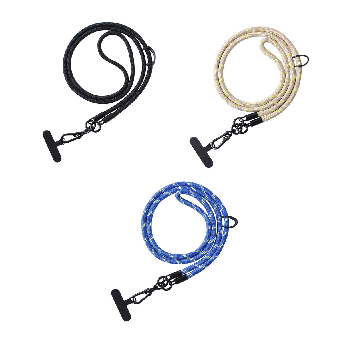 Mobile phone lanyard 8mm thick can anticline body braided mobile phone rope anti-loss sling