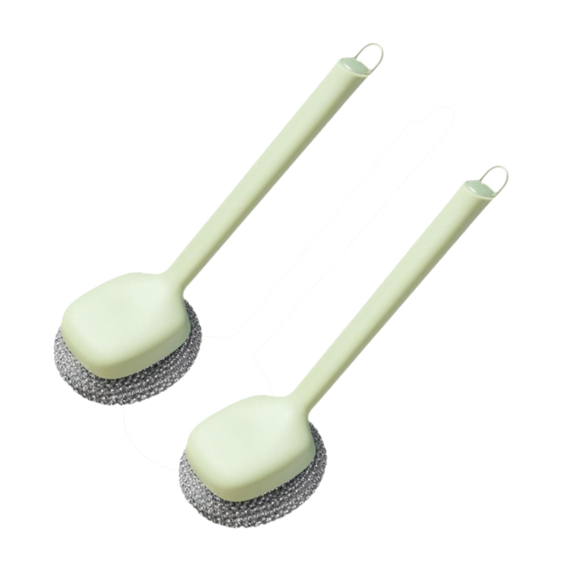 2PCS Dish Brush Dish Scrubber Multifuction Household Dishwashing Brush with Handle for Sink Pots Counter Utensils Countertop