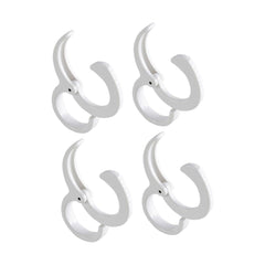 4pcs S-Shaped Snap Hook Plastic s Shaped Hook Metal Clothes Rack Practical Hangers Hanging Plant Hook S Shaped Hooks Kitchen S-Shaped Buckle Abs Small Tools White Simple