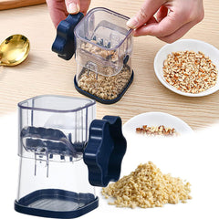 1PCS Manual Nut Grinder Portable Dried Fruit Crusher Hand Peanut Masher Walnut Chocolate Chopper With Cover Kitchen Tool Accessories