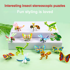 30Pcs Educational 3D Cartoon Puzzle - 2024 New 3D Puzzles for Kids Toys, Themed 3D Jigsaw Puzzles Cartoon Educational Toys Art Crafts for Boys & Girls Birthday Gift, Children's Day Gifts