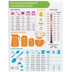 Kitchen Conversion Chart Magnet for Easier Cooking & Kitchen Baking - Vintage Kitchen Useful Gadgets - Cute Kitchen Accessories Gadgets