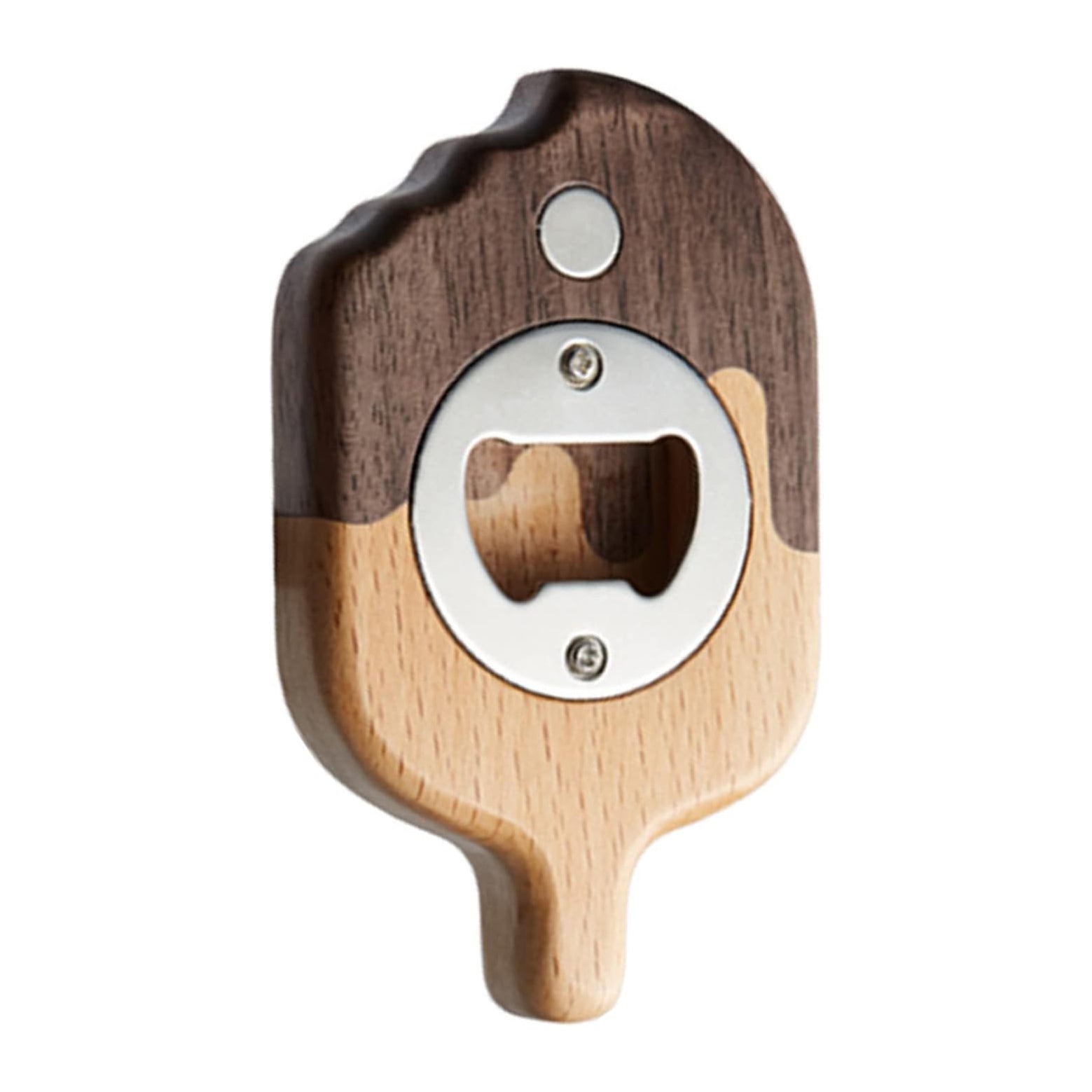 Ice Cream Shaped Bottle Openers Multifunction Beer Bottle Openers Fridge Openers Kitchen Gadgets Wood & Metal Material Beer Bottle Opener