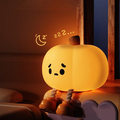 Cute Night Light for Kids Silicone Dimmable Bedside Touch Lamp Nurse Gifts Rechargeable Nursery Nightlight for Breastfeeding Cute Room Decor Halloween Gifts Kawaii Stuff