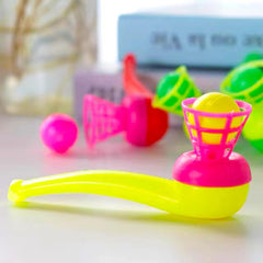 30PCS Ball Blowing Toy Floating Blow Pipe Balls for Kids Boys Girls Toys Blowing Ball Party