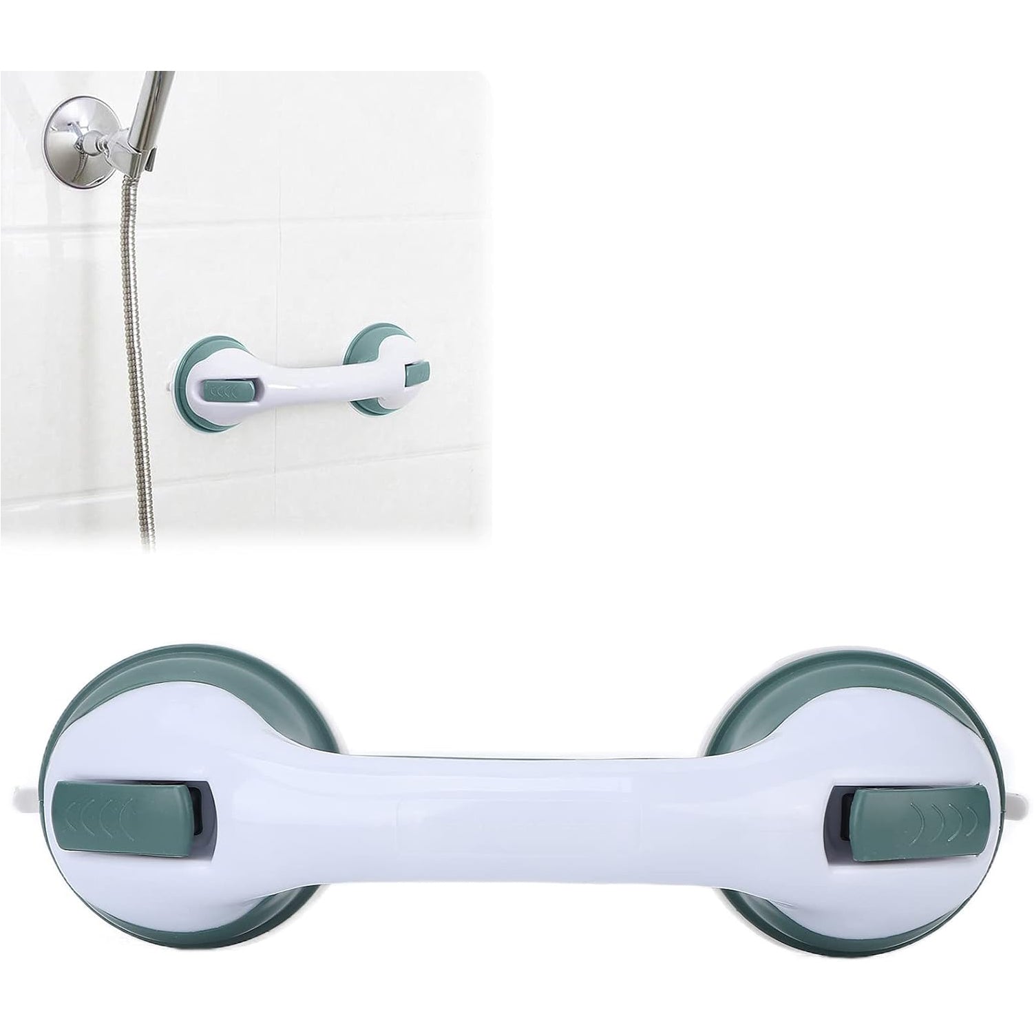 Shower Handles with Suction Cup for Bathtub, Extra Strong Shower Handles for Elderly, Children and Disabled No Drilling Required