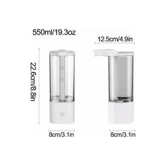 Simple Automatic Sensor Soap Dispenser Plastic Refillable Container Bottle for Business and Home 550ml/19.3oz Easy to use