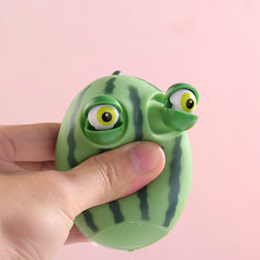 Popping Eyes Squeeze Watermelon, Stress Relief Squeeze Toys, Watermelon Fidget Toys for Autistic Adult Anxiety ADHD, Squishes Toy Stress Relief