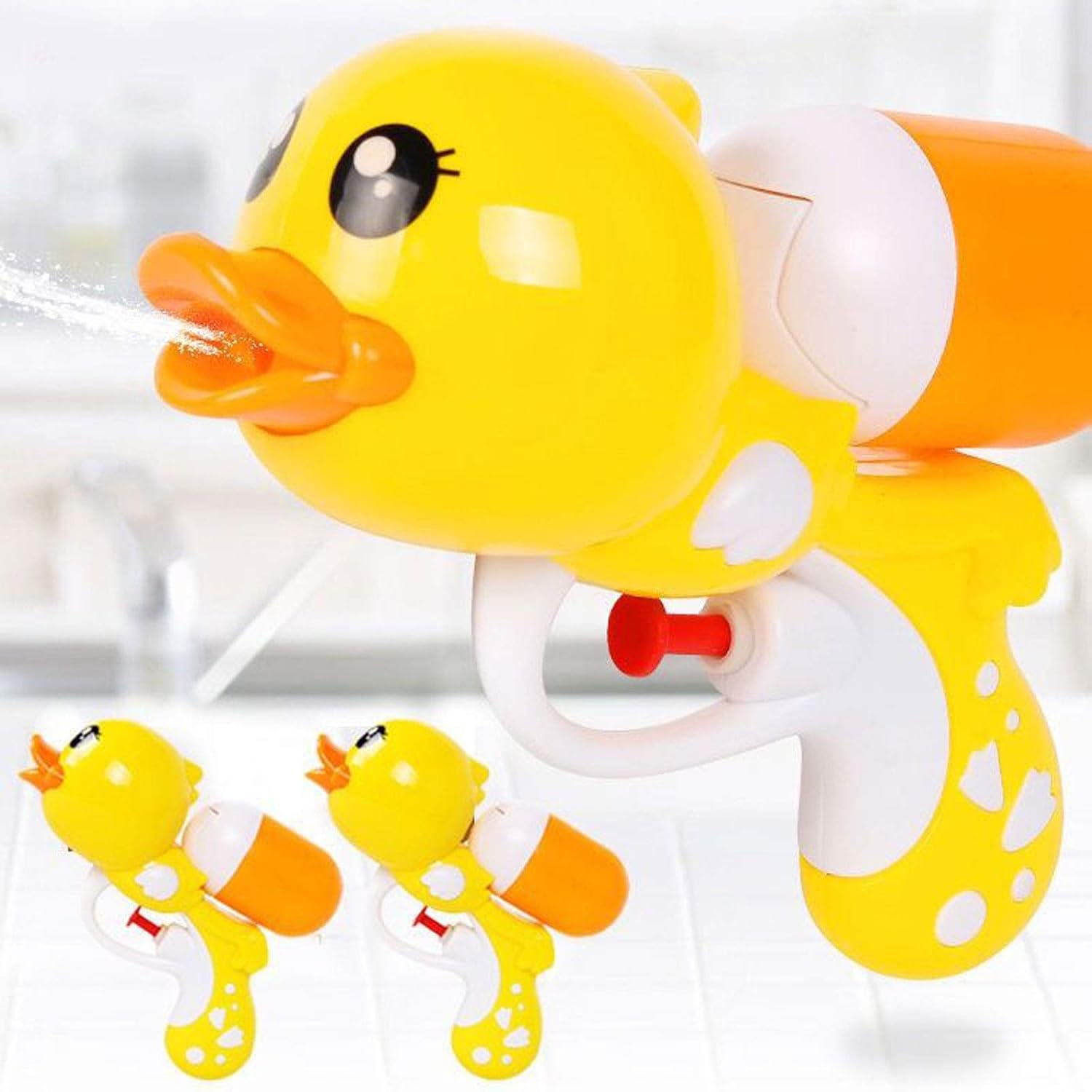 Summer Kids Little Yellow Duck Water Guns Toys Classic Outdoor Beach Water Pistol Blaster Water Guns Toys For Childrens Games