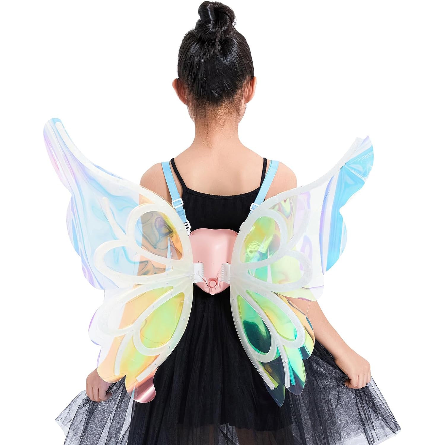 Light Up Fairy Wings for Girls Pet,Led Butterfly Wings,Dog Halloween Costumes Fairy Wings for Dogs,Electric Fairy Wings Costume Fairy Costume with Led Lights & Music Halloween Costume Angel Wings