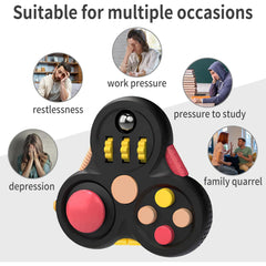 Fidget Toys Adults,3Pcs Fidget Pad Fidgets,Autism Figette Cubes,Cool Fidget Clicker Controller Desk Toys,Anxiety Relief Stress ADHD Toys,Sensory Fidget Cubes Gifts for Kids Teens Boys