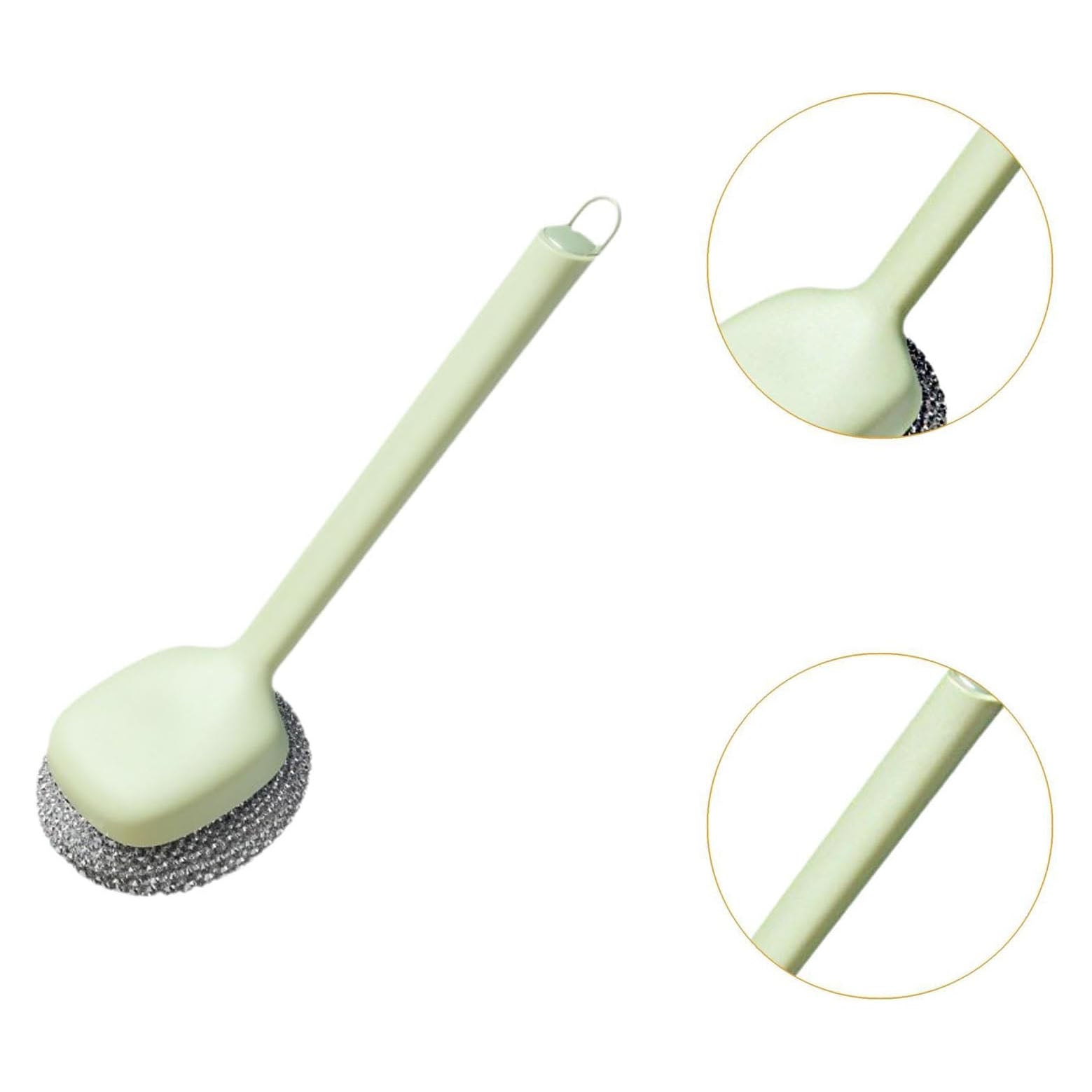 2PCS Dish Brush Dish Scrubber Multifuction Household Dishwashing Brush with Handle for Sink Pots Counter Utensils Countertop