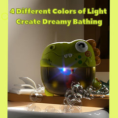 Baby Bath Toys for Toddlers, Light Up Bath Bubble Maker with Music for Baby Toys, Dinosaur Bathtub Shower Water Toys for 1 2 3 Year Old Boys Grils Toddler Gifts