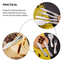 Premium Stainless Steel Cheese Tool Set - 4 Piece Cheese Knife Set - Cut, Spread All Your Favorite Cheeses