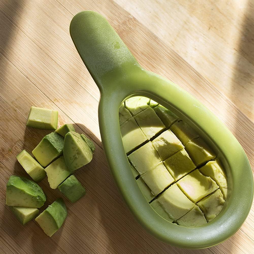 Avocado Cutter,Stainless Steel Avocado Cube Maker,Cuber Dicer Tool, Fruit Avocado Slicer, Kitchen Gadgets Tool,One Size Dicing Fruit Salad Kitchen Gadget Tool