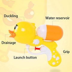 Summer Kids Little Yellow Duck Water Guns Toys Classic Outdoor Beach Water Pistol Blaster Water Guns Toys For Childrens Games