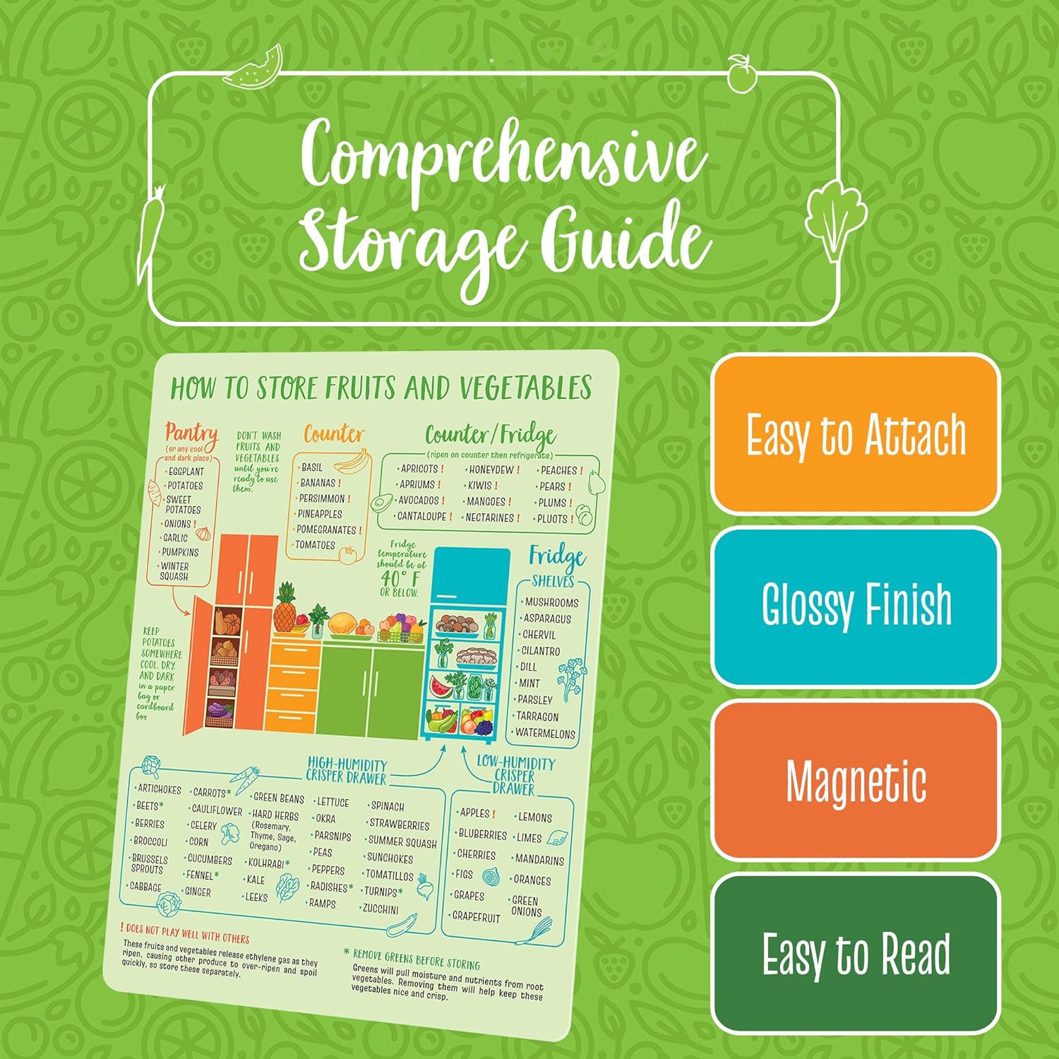 Kitchen Conversion Chart Magnet for Easier Cooking & Kitchen Baking - Vintage Kitchen Useful Gadgets - Cute Kitchen Accessories Gadgets