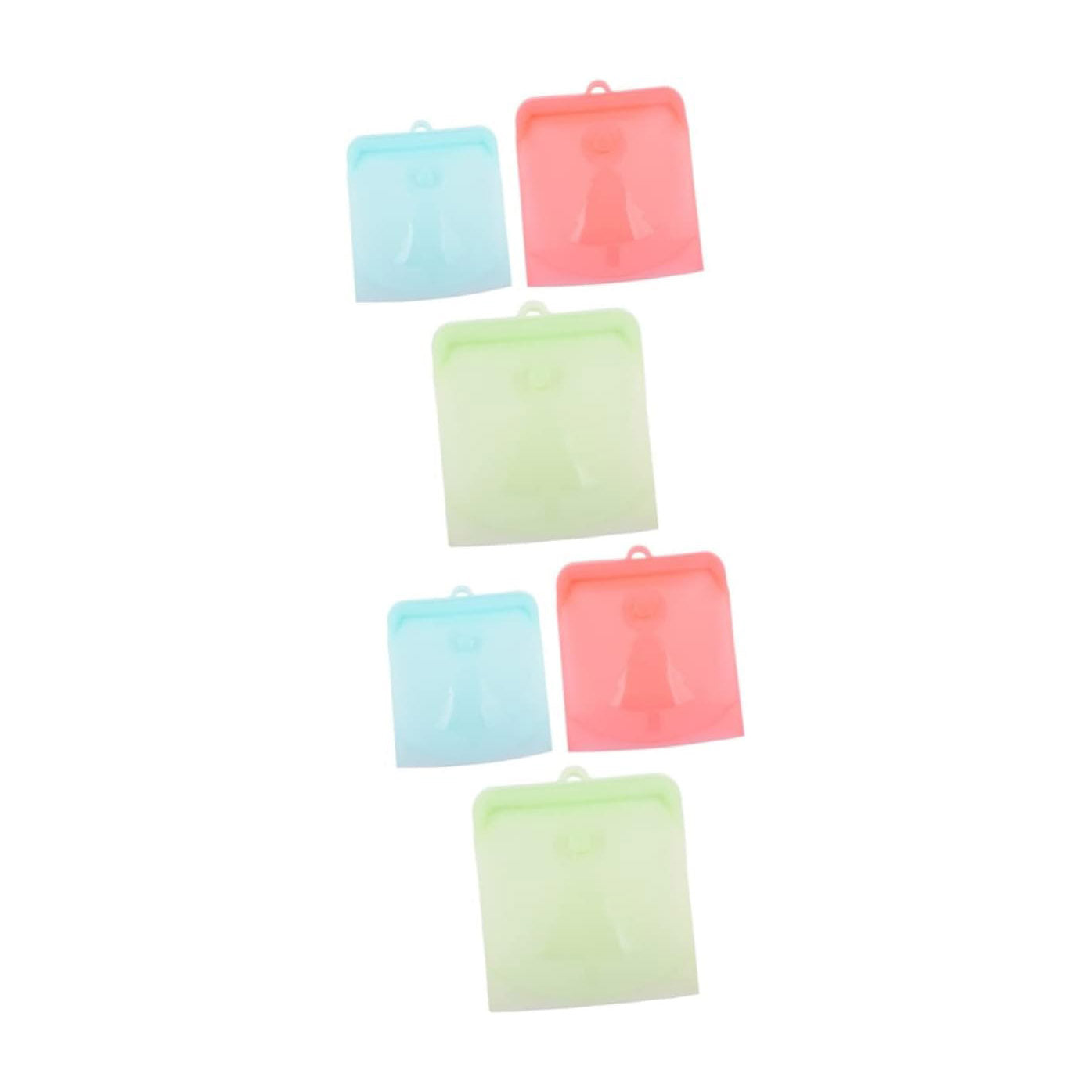 6 Pcs Silicone Storage Bag Reusable Freezer Bags Food Bags Reusable Silicone Bags Sandwich Bags Silicone Food Bags Silicone Lunch Bags Food Preservation Bag Food Storage Container