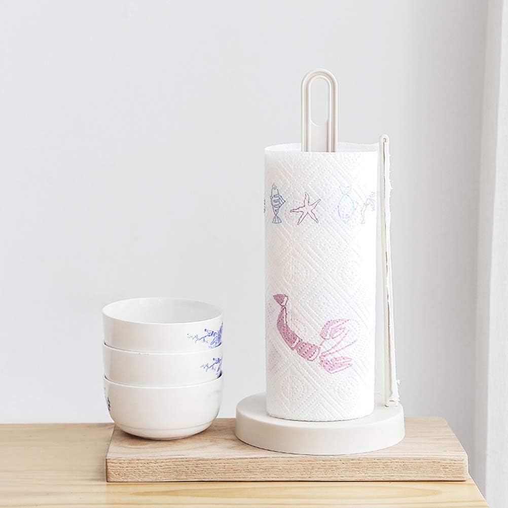 Kitchen Paper Towel Holder Kitchen Paper Towels Holder Trash Bags Holder Round Head Paper Towel Holder Upright Paper Holder Upright Counter Decor Paper Napkin Storage Rack