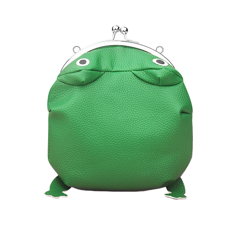 Anime Plush Frog Coin Bag Funny Headset Wallet Key Credit Card Holder Purse Cosplay Cartoon Anime Toy