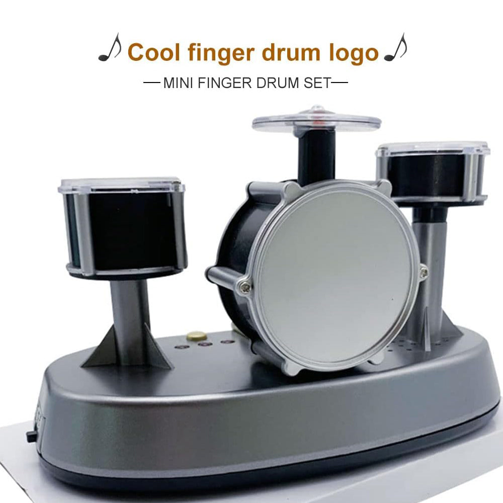 Kids drum set Imports Electronic Mini Finger Drum Desktop Novelty Set with Sounds and Lights,Finger Touch Drum, Novel Desktop Drum Kit