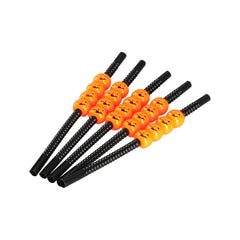 Halloween Pumpkin Straws,Halloween Party Straws,Halloween Drinking Straws,Halloween Party Favors Decorations Supplies,Pack of 5