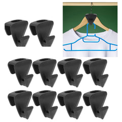 18Pcs Triangular Hanger Extender Clothe Outfit Plastic Triangular Hook Clothes Hanger Extender for Clothes