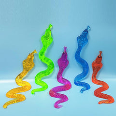 5Pack Super Stretch Sticky Snake Mochi Squishy Toys,Goodie Bag Stuffers,Classroom Prizes,Birthday,Party Favors