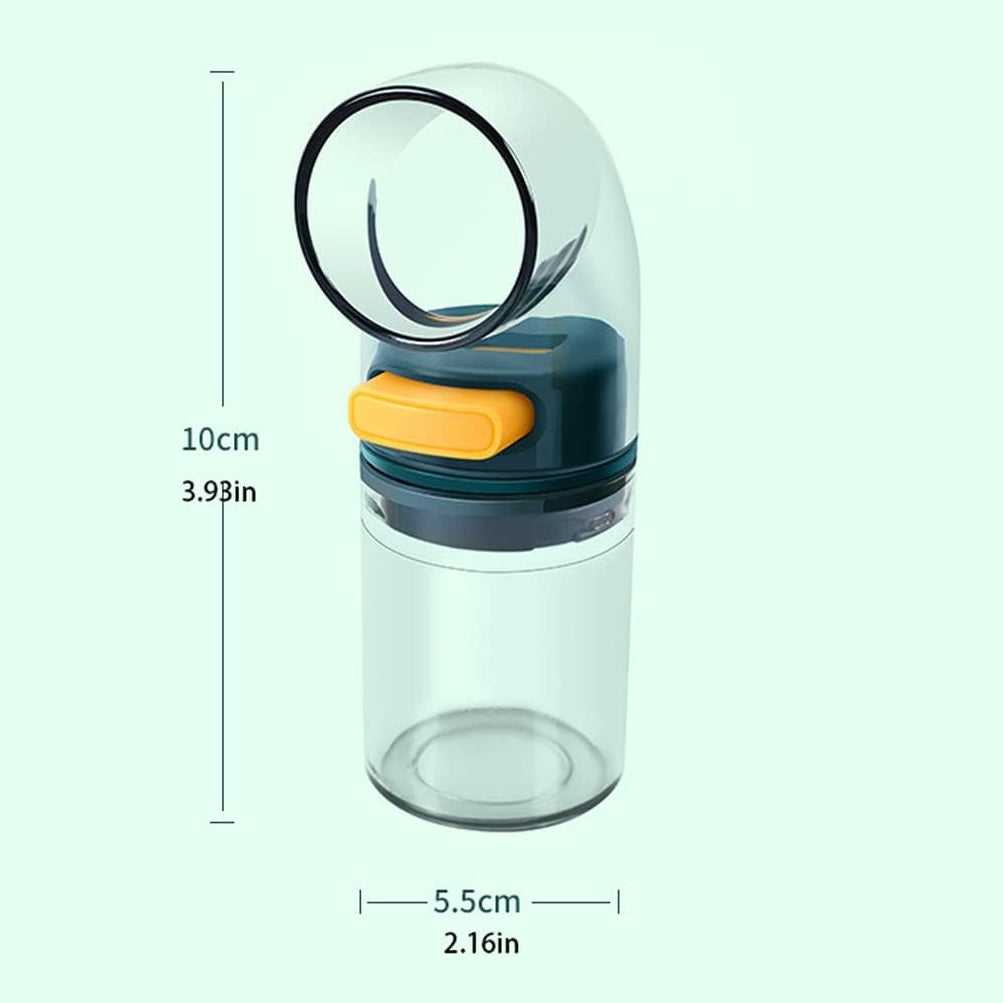 Quantitative Good Sealing Jar Removable Visible Spice Bottle for Dining Room