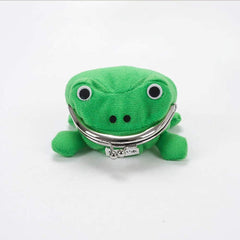 Anime Plush Frog Coin Bag Funny Headset Wallet Key Credit Card Holder Purse Cosplay Cartoon Anime Toy