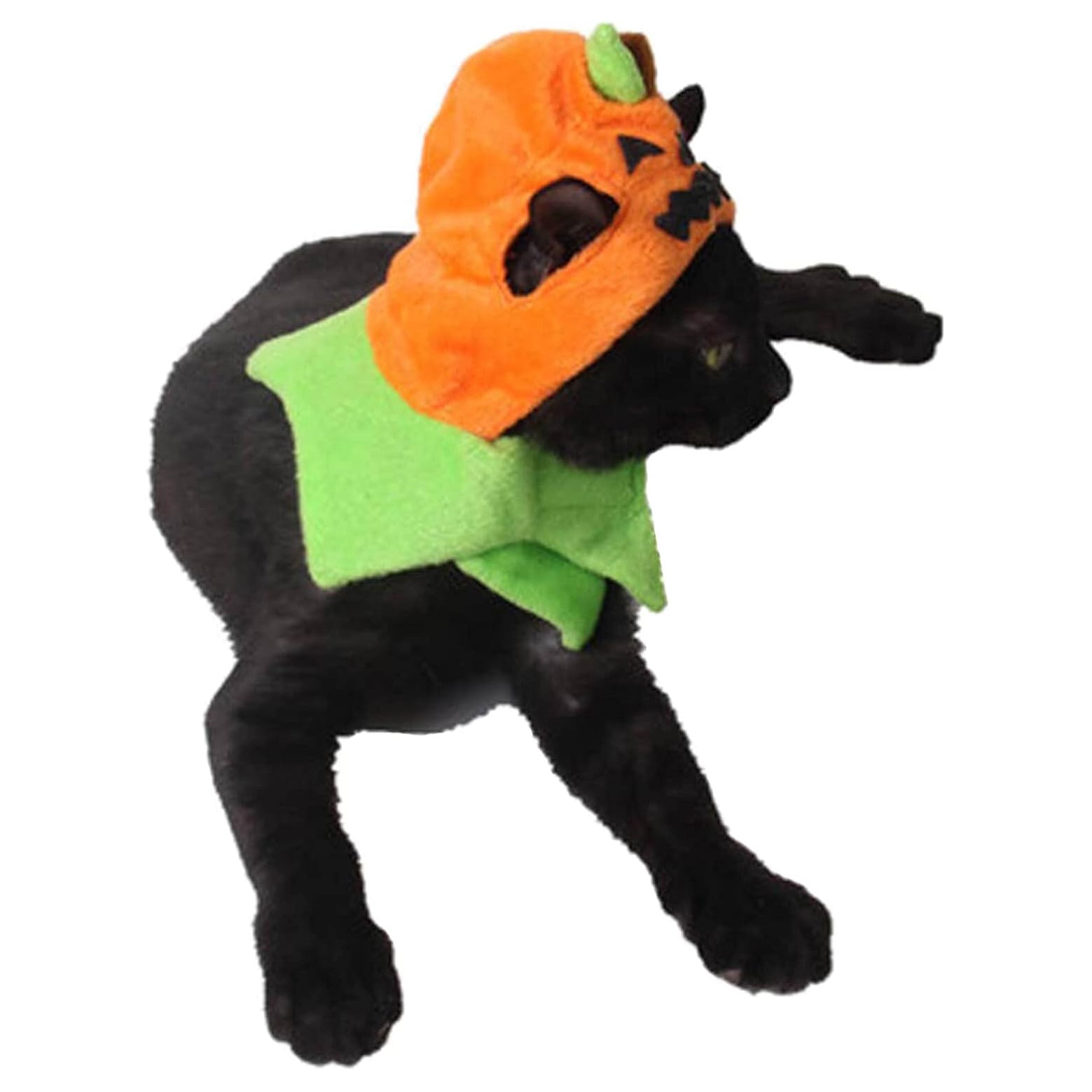 Halloween Pumpkin Cat Hat Cat Cosplay Costume Cap Kitty Cat Collar Costume