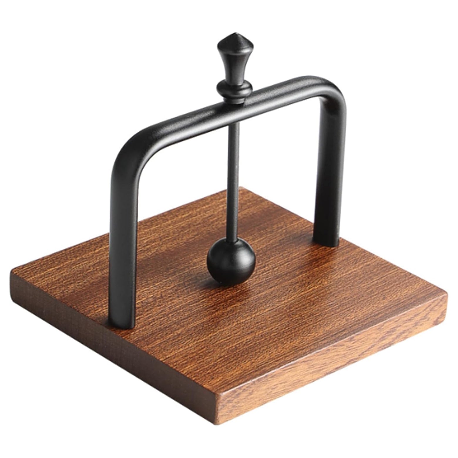 Wood Napkin Holder for Table,Tissue Dispenser Napkin Dispenser with Sophisticatedly Metal Center Bar, cocktail napkin holder for Home, Kitchen, Office, Restaurant, Hotel, Cafe, Bar