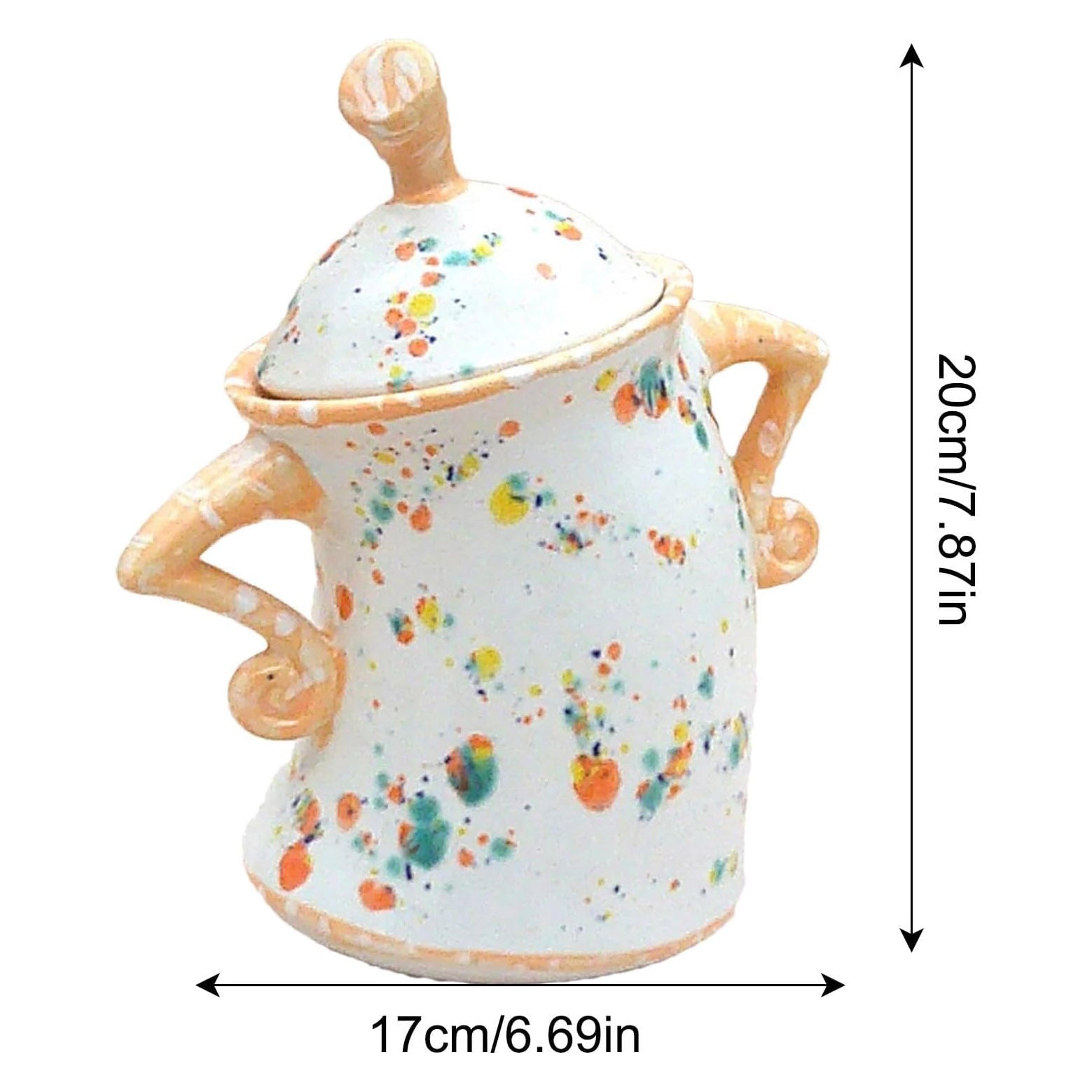 Canister with Attitude,Cute Creative Ceramics Kitchen Organiser Unique Decorative Container with Lid Shape Novel Storage Jar Cute Jars Coffee SugarJars Unique Jars Mushroom Canister