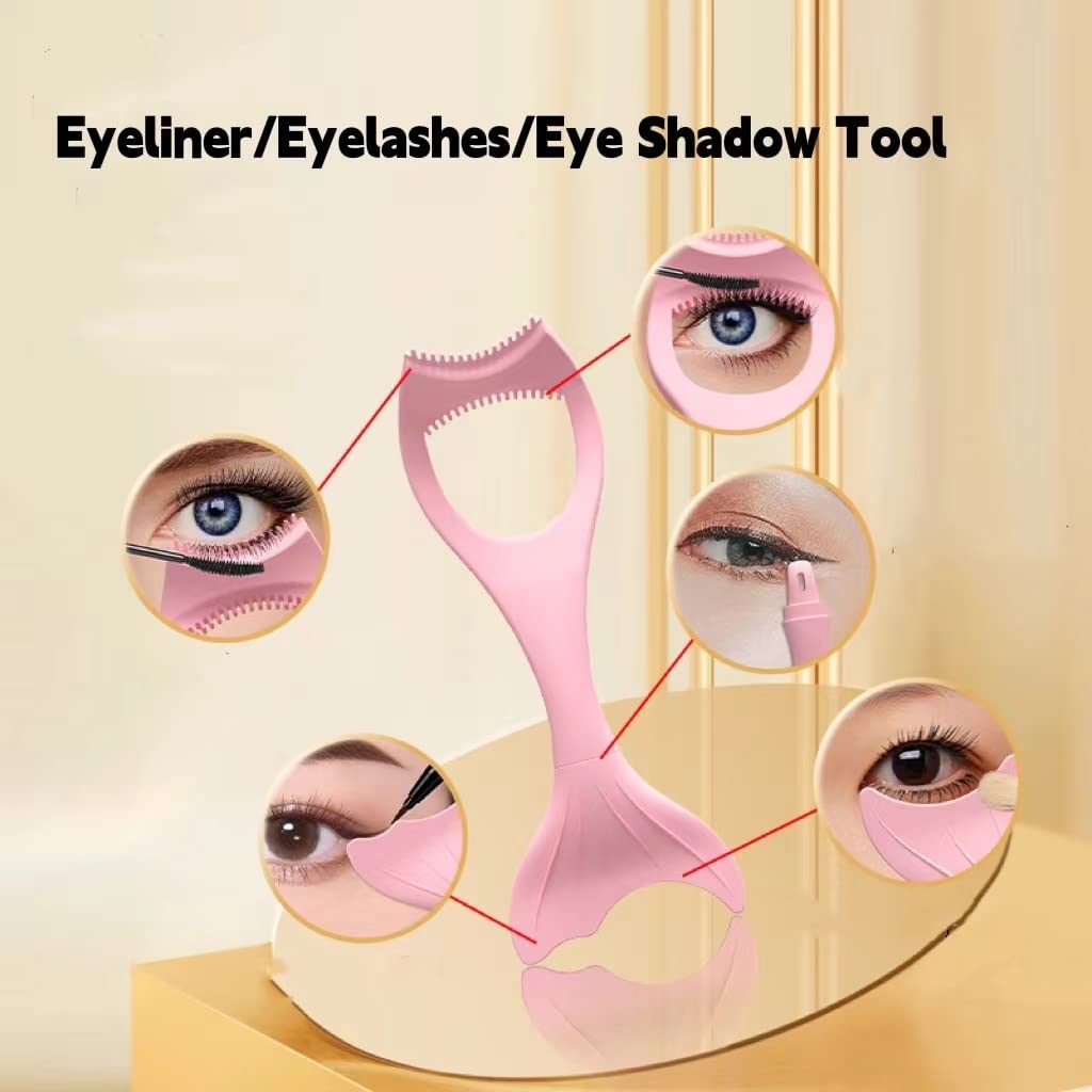 Eyeliner Stencil Silicone Winged Tip Eyeliner Aid Lipstick Wearing Aid Eyeliner Molds Eye Liner Shadow Guide Template Multifunctional Lazy Quick Makeup Tool