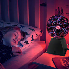 Plasma Ball/Light/Lamp, 6 Inch - Static Electricity Globe Electric Lightning Ball, Touch & Sound Sensitive, Amazing Gift for Parties, Birthday and Holiday, for Age over 14 Years Old