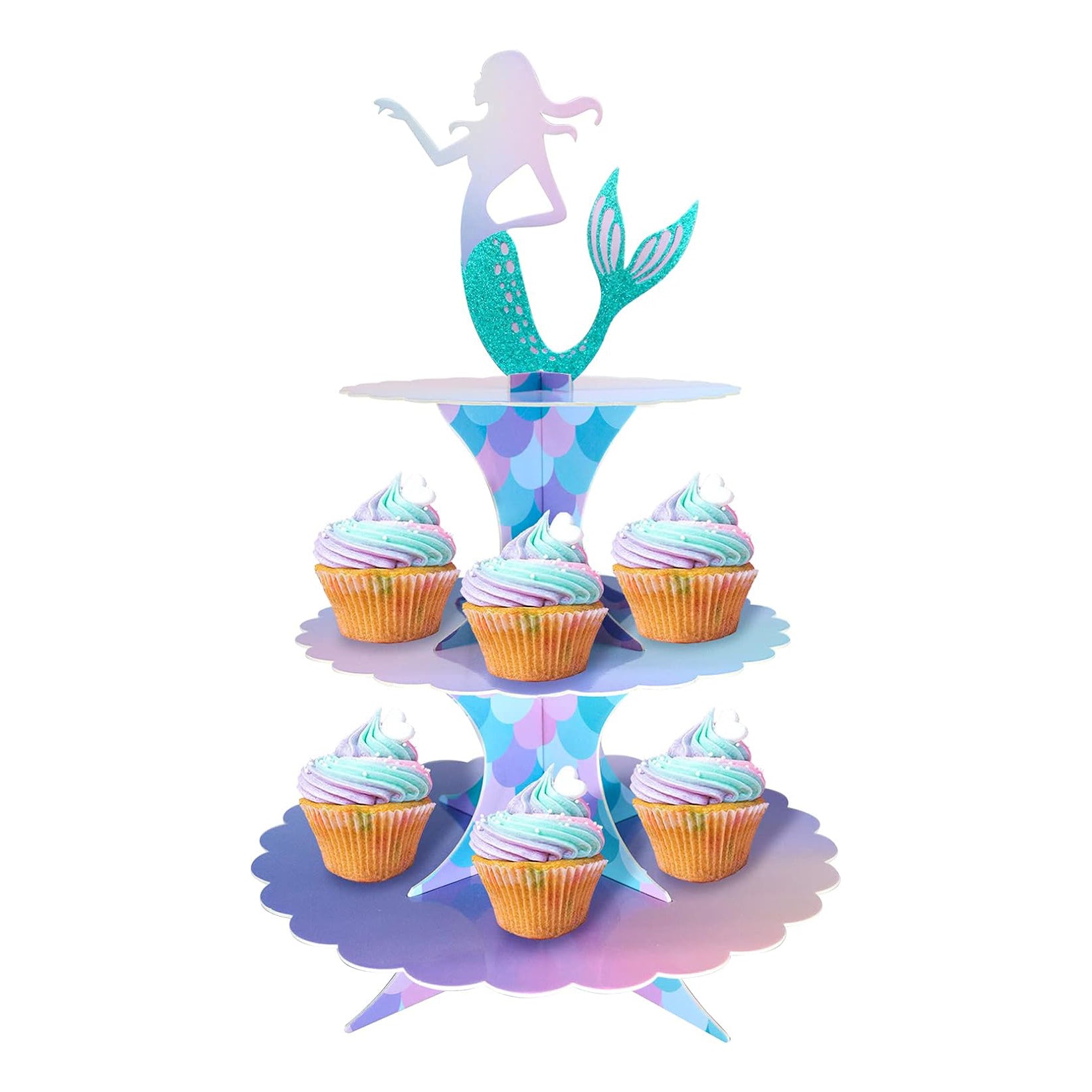 Magical Wizard 3 Tier Cupcake Stand School Party Decorations Cake Stand Unique Birthday Halloween Party Supplies Cosplay Party Favors Table Decor