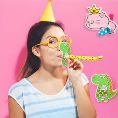 Children's birthday party cartoon roll whistles trumpet blow roll props