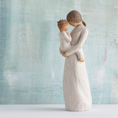 LOVE TIME-Reasuring a Quiet Tender Moment of Motherhood, Gift to Celebrate New Beginnings, Families, and Loving Relationships Between Parent and Child, Sculpted Hand-Painted Figure