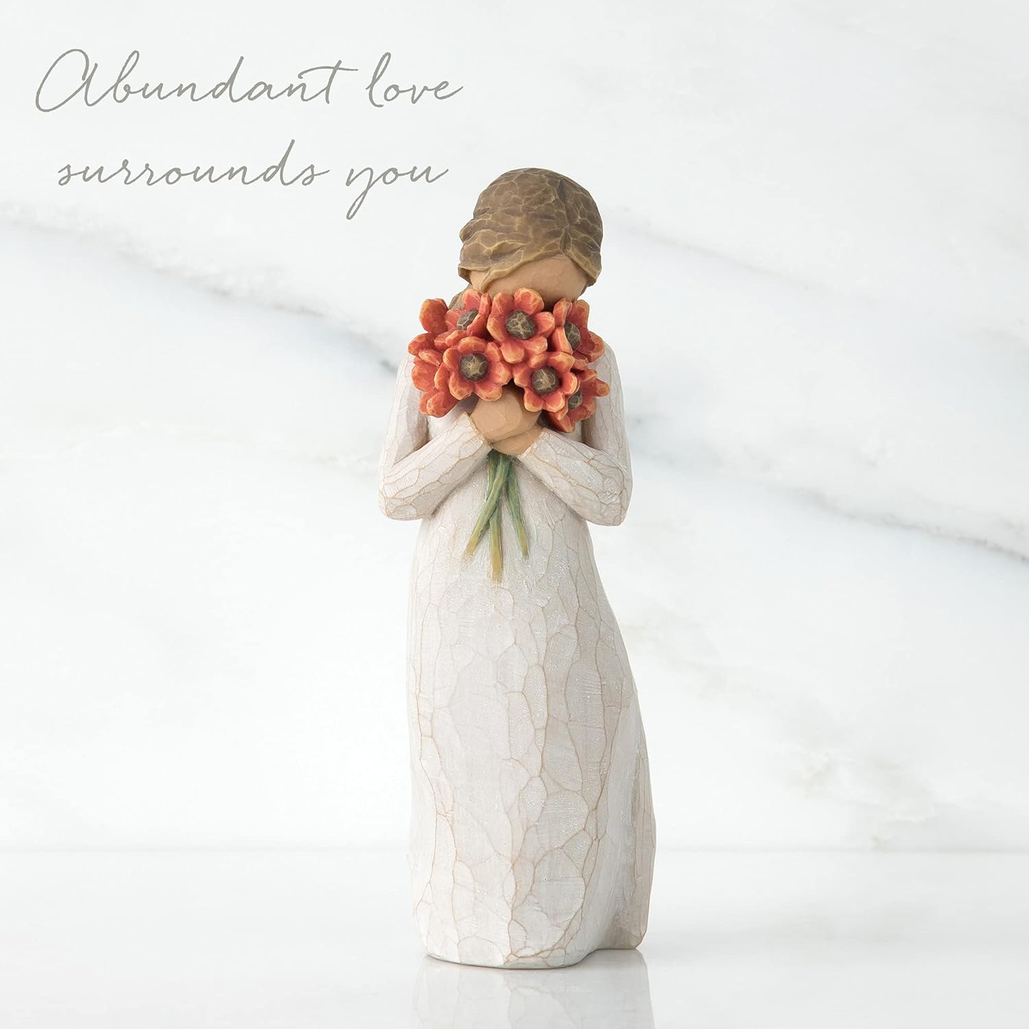 Surrounded by Love, Sculpted Hand-Painted Figure