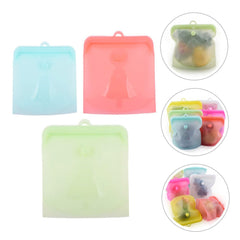 6 Pcs Silicone Storage Bag Reusable Freezer Bags Food Bags Reusable Silicone Bags Sandwich Bags Silicone Food Bags Silicone Lunch Bags Food Preservation Bag Food Storage Container