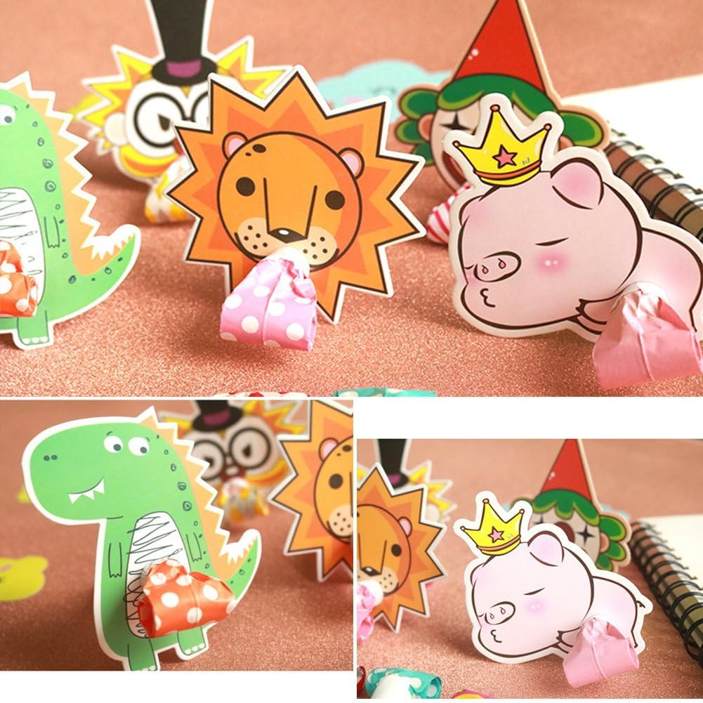 Children's birthday party cartoon roll whistles trumpet blow roll props