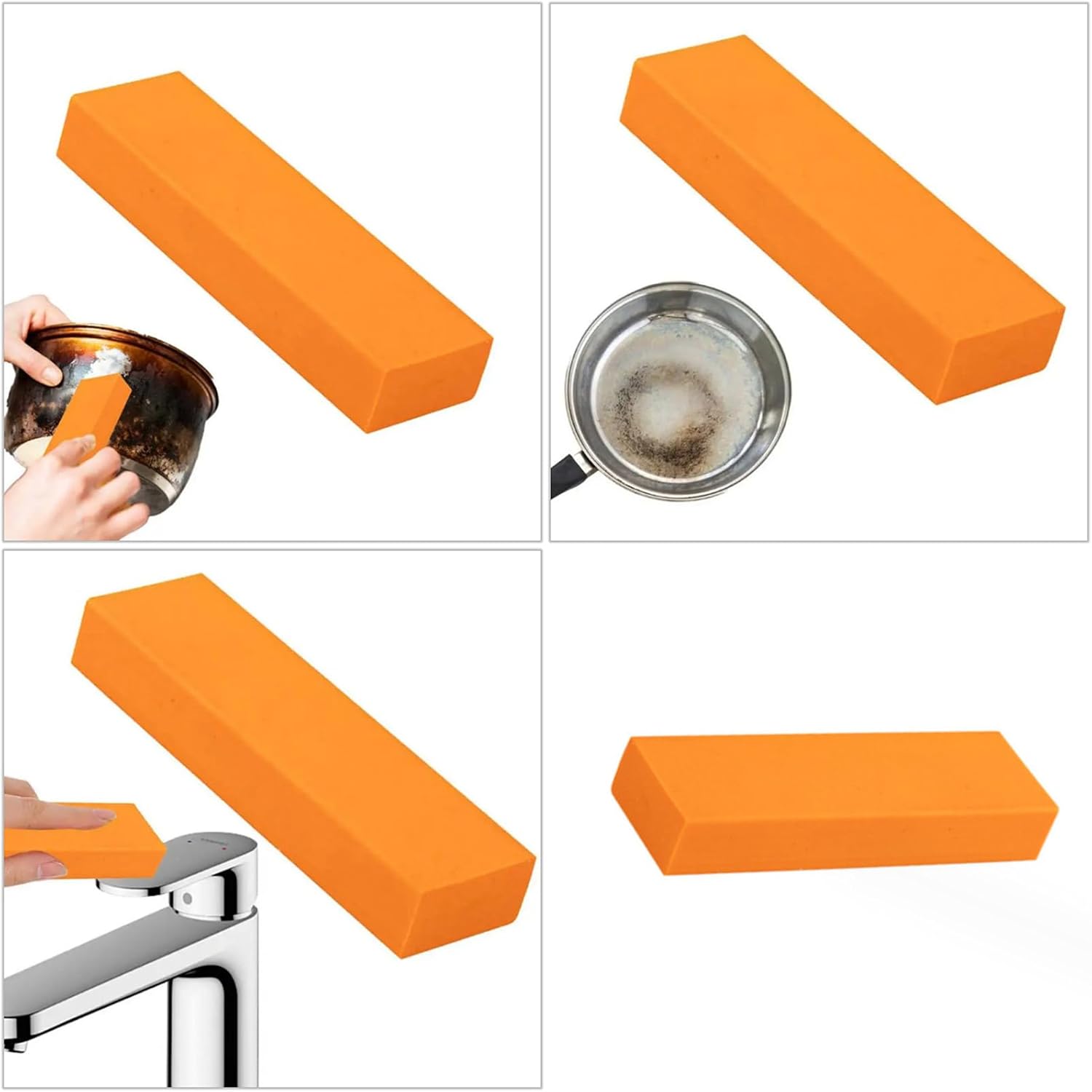 Rubber Limescale Eraser Bathroom Glass Rust Remover Kitchen Scale And Rust Brush Reusable Household Kitchen Cleaning Rubber Eraser