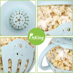 Glass Microwave Popcorn Popper & Silicone Popcorn Maker.