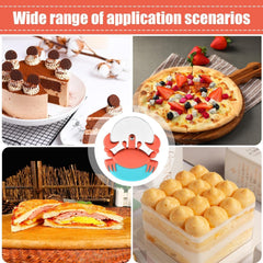 Cute Pizza Slicer, Funny Pizza Cutter Wheel, Cartoon Crab Pie Slicer, Large Blades Non-slip Rustproof, Pasta and Pizza Tools for Pizzas Cakes Pancakes Pastry Bread Pies