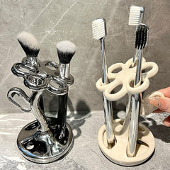 Bathroom Toothbrush Rack Flower Style Design Toothbrush Holder Ceramic Manual Toothbrush Base Toothbrush Storage Rack Teeth Brushes Holder